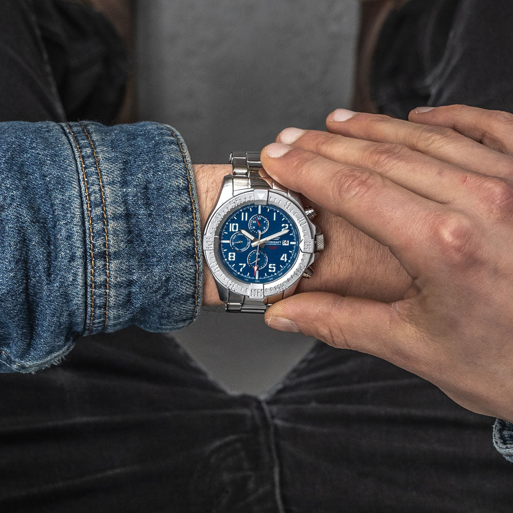 Rotorcraft Centurion RC1105 Multifunction Dual time watch wrist