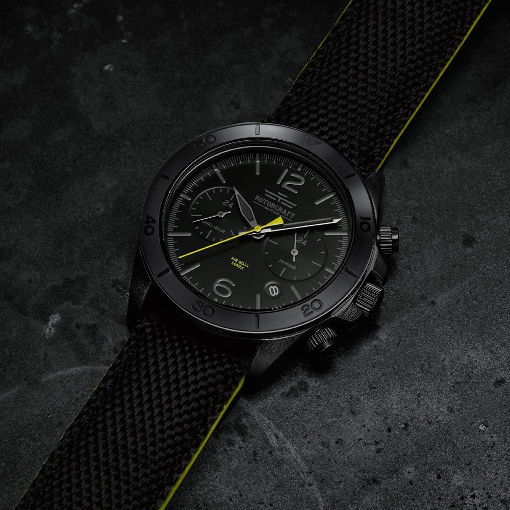 Rotorcraft Air Boss RC1204 Multifunction Dual time watch mood