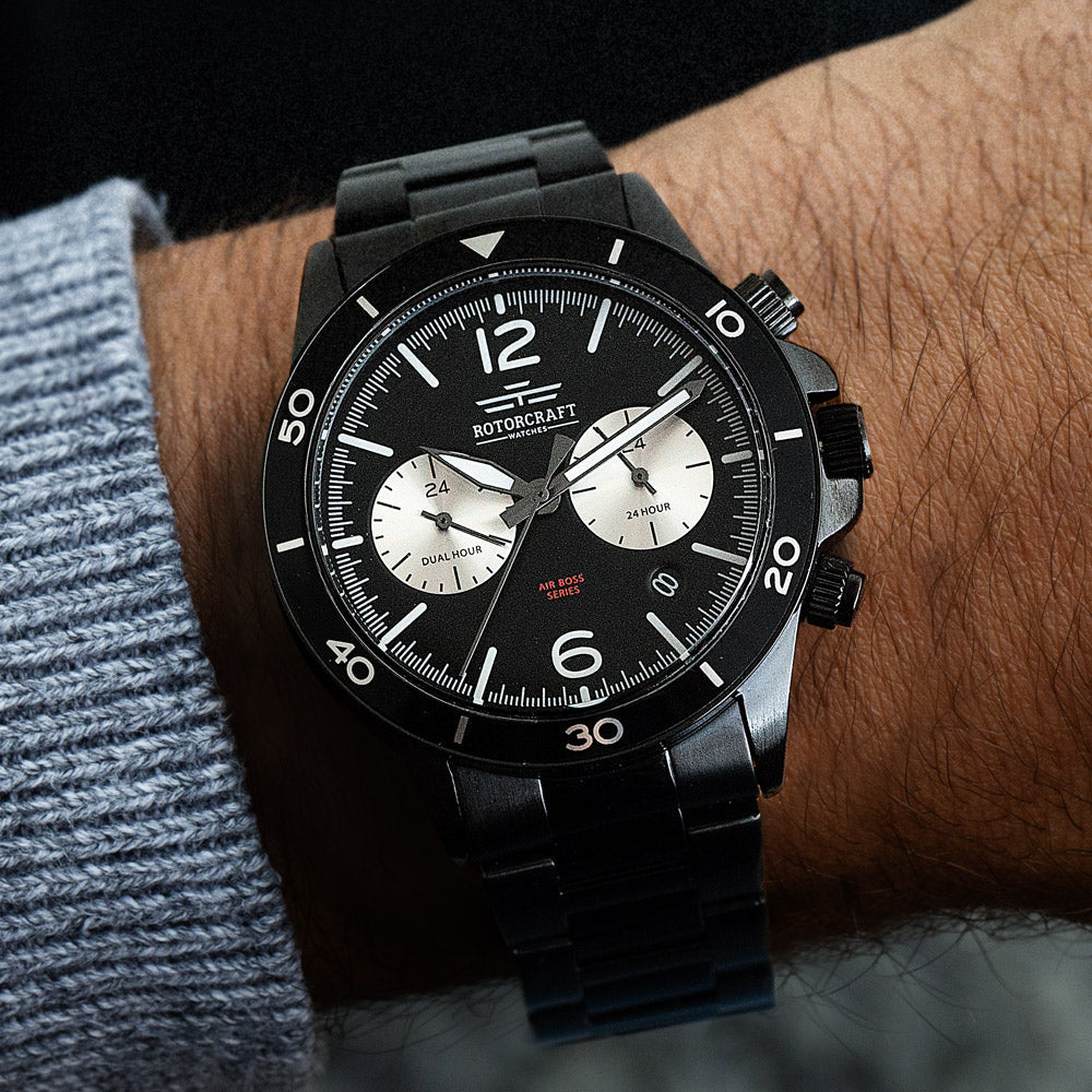 Rotorcraft Air Boss RC1207 Multifunction Dual time watch
