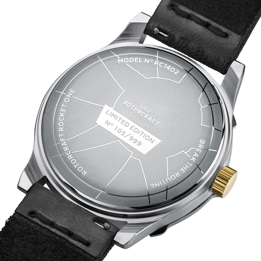 Rotorcraft Rocket One RC1402 Limited Edition watch back