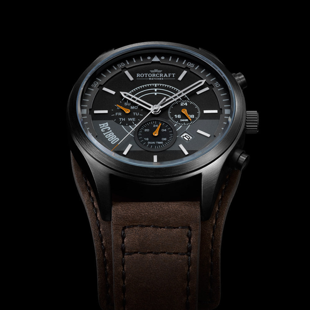 Rotorcraft Mayday RC6001 Multifunction Dual time watch