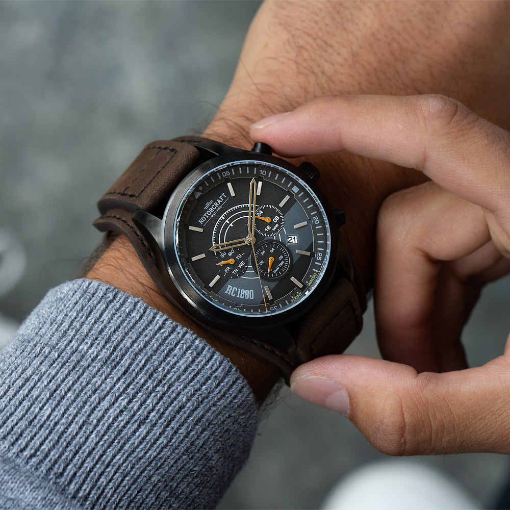 Rotorcraft Mayday RC6001 Multifunction Dual time watch