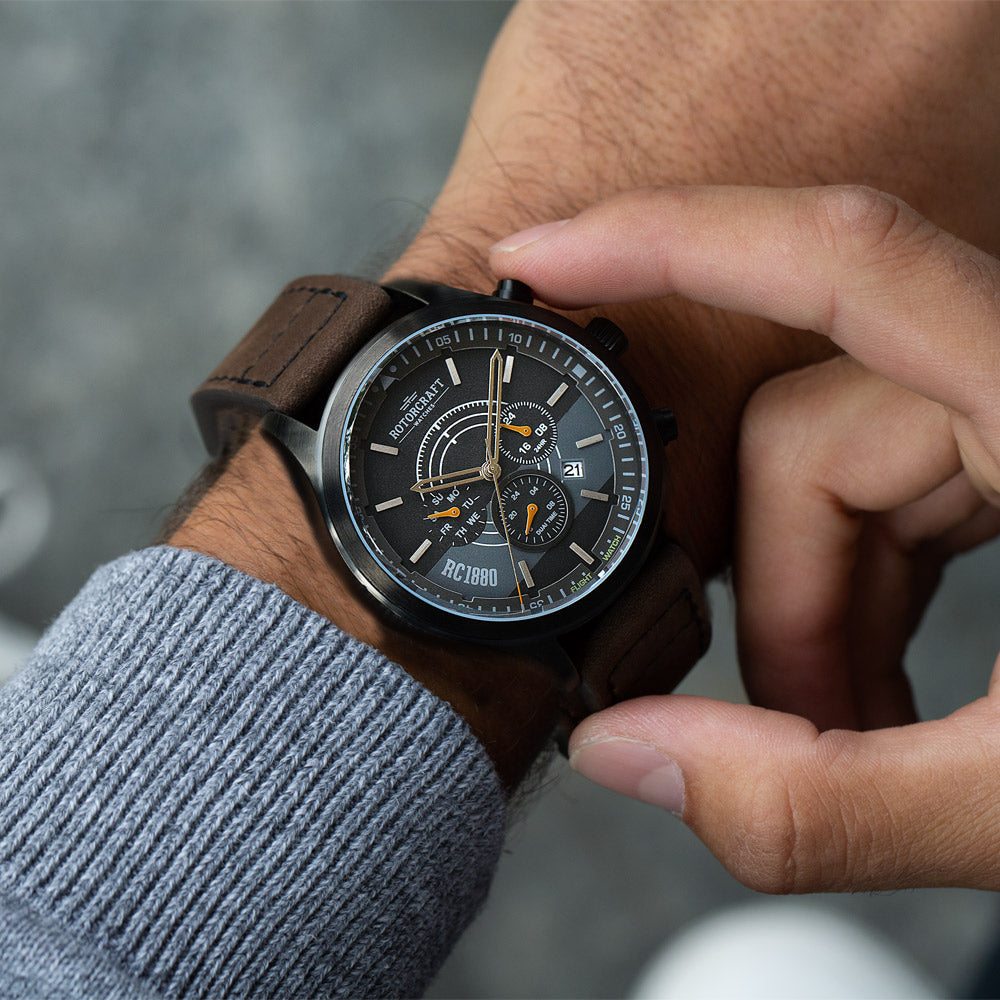Rotorcraft Mayday RC6001 Multifunction Dual time watch