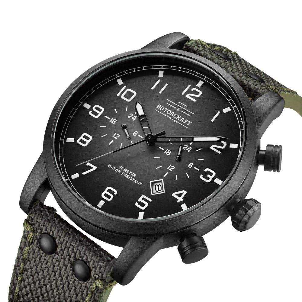 Rotorcraft Base RC1301 Multifunction Dual time watch