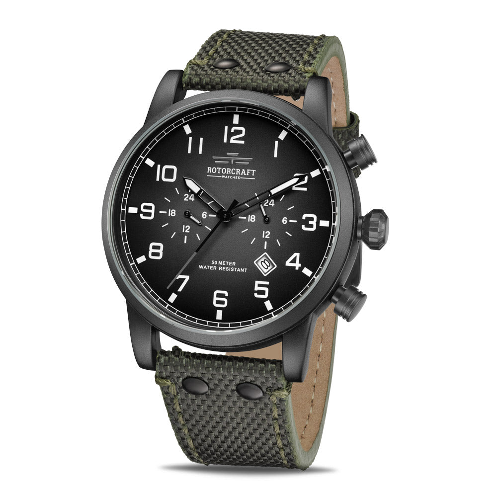 Rotorcraft Base RC1301 Multifunction Dual time watch