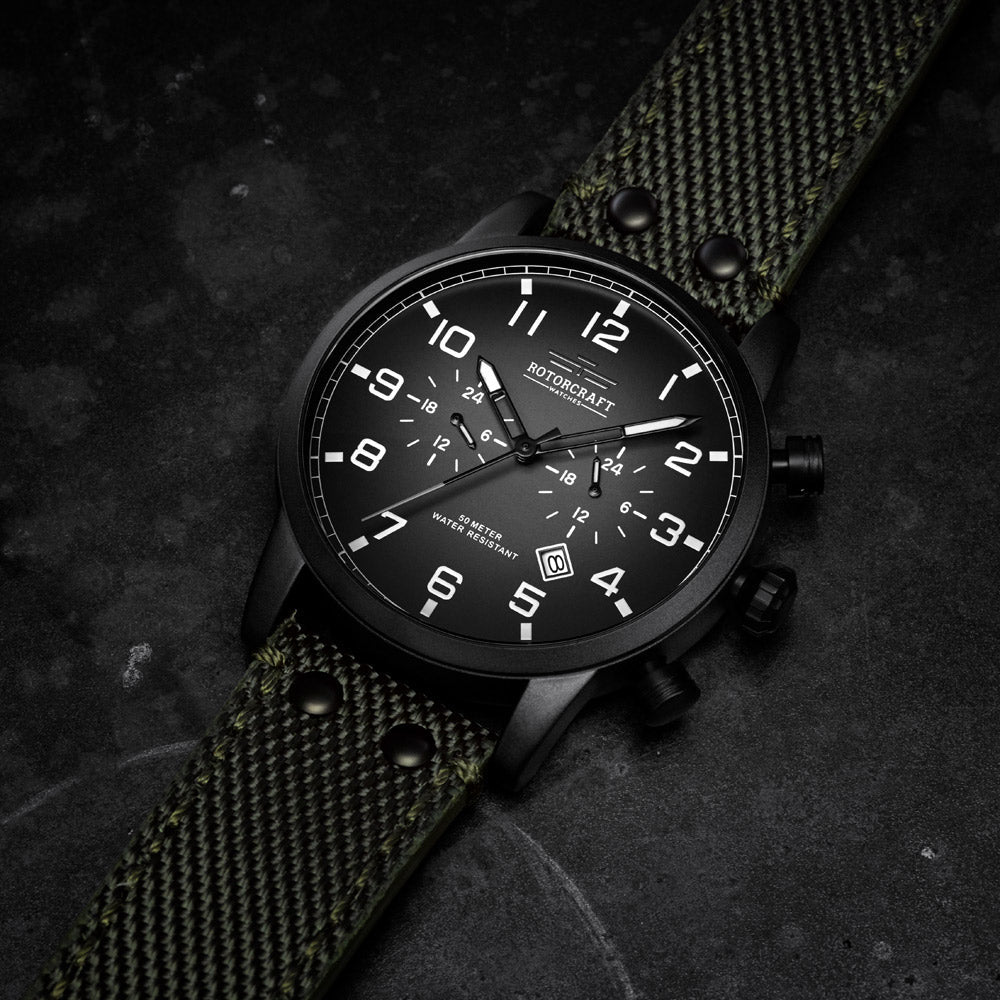 Rotorcraft Base RC1301 Multifunction Dual time watch