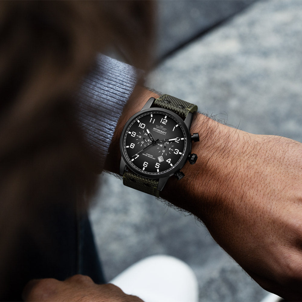 Rotorcraft Base RC1301 Multifunction Dual time watch
