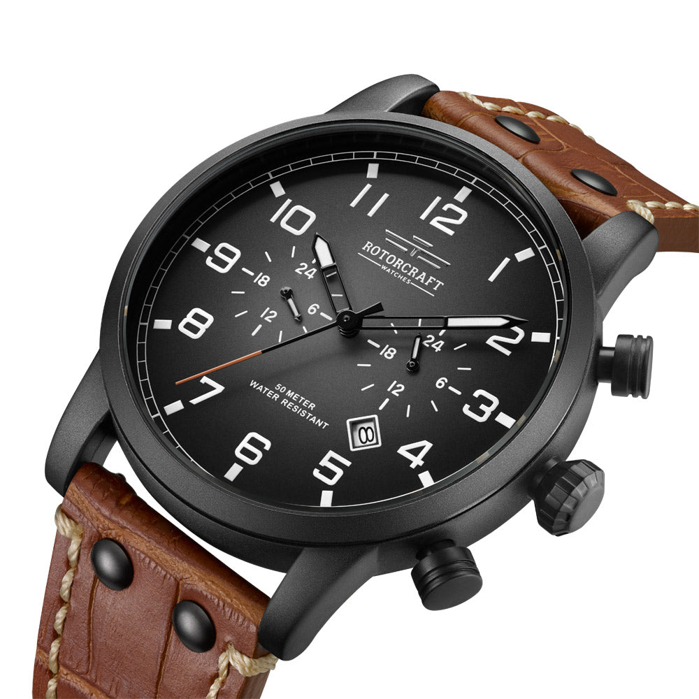 Rotorcraft Base RC1303 Multifunction Dual time watch