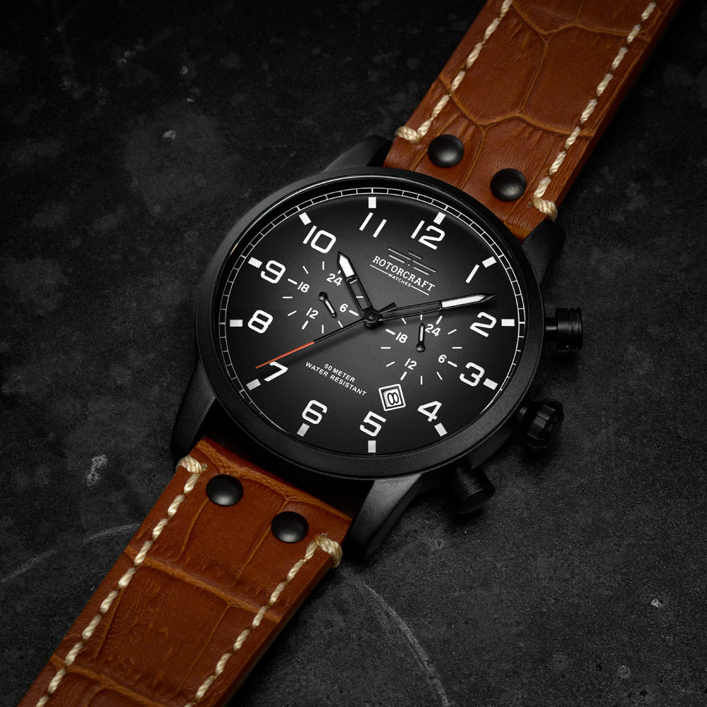 Rotorcraft Base RC1303 Multifunction Dual time watch