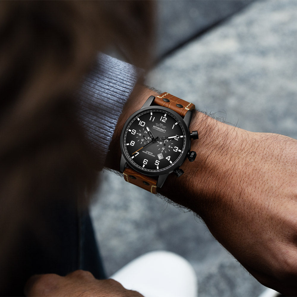Rotorcraft Base RC1303 Multifunction Dual time watch