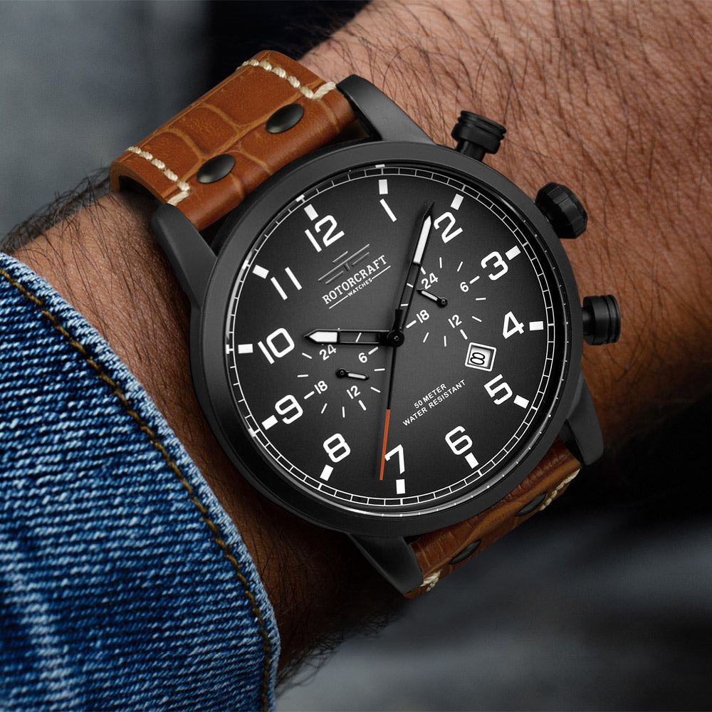 Rotorcraft Base RC1303 Multifunction Dual time watch