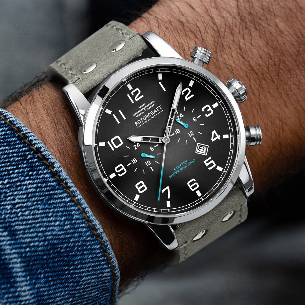 Rotorcraft Base RC1305 Multifunction Dual time watch
