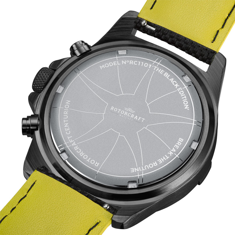 Rotorcraft Centurion RC1101 Multifunction Dual time watch back