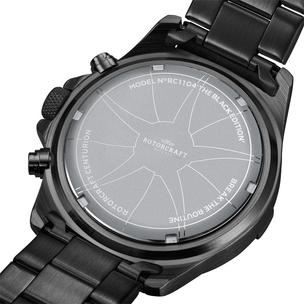 Rotorcraft Centurion RC1104 Multifunction Dual time watch back