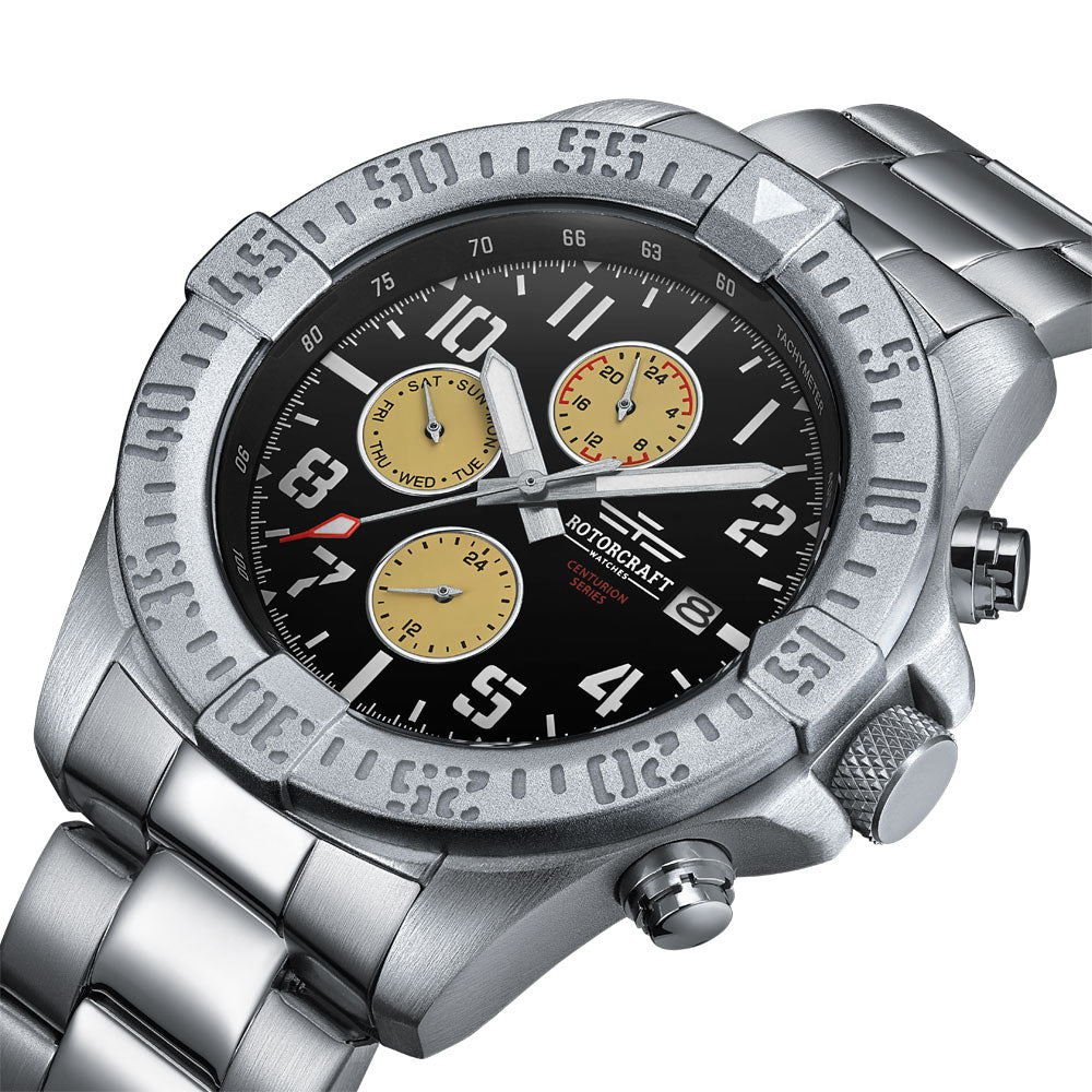 Rotorcraft Centurion RC1106 Multifunction Dual time watch dial