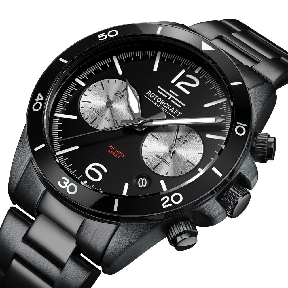 Rotorcraft Air Boss RC1207 Multifunction Dual time watch