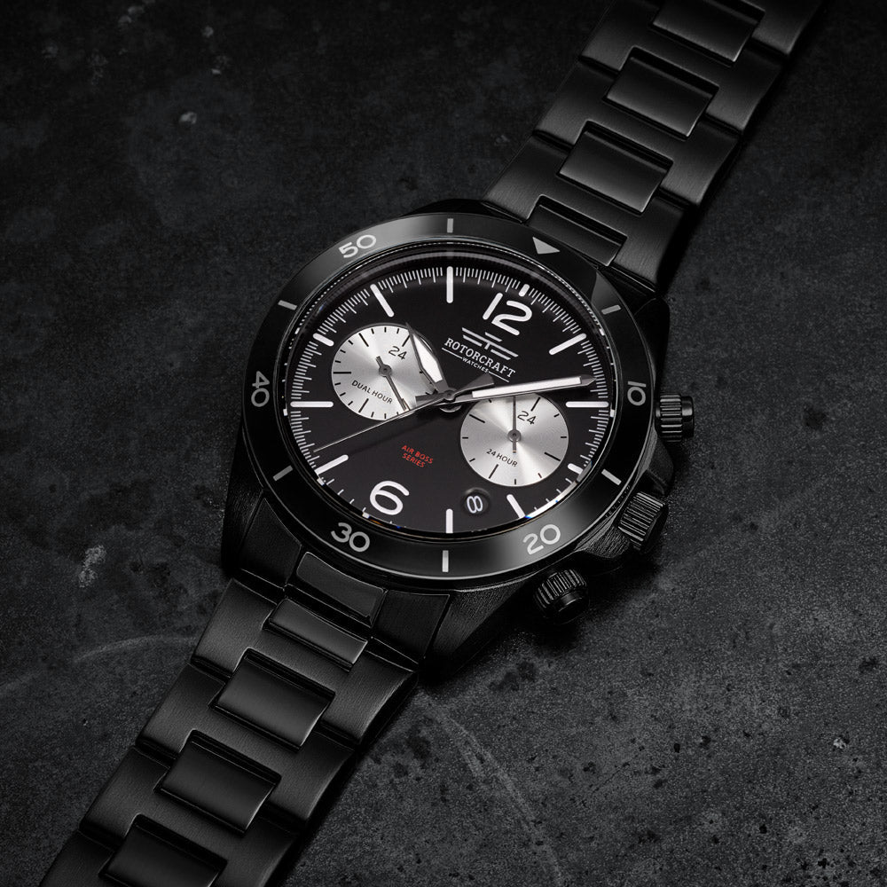 Rotorcraft Air Boss RC1207 Multifunction Dual time watch