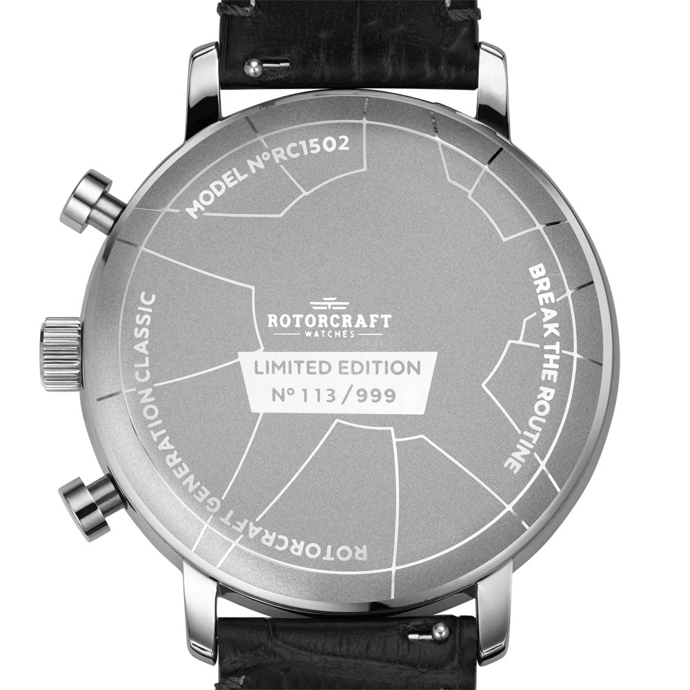 Rotorcraft Generation Classic RC1502 Limited Edition Multifunction watch back