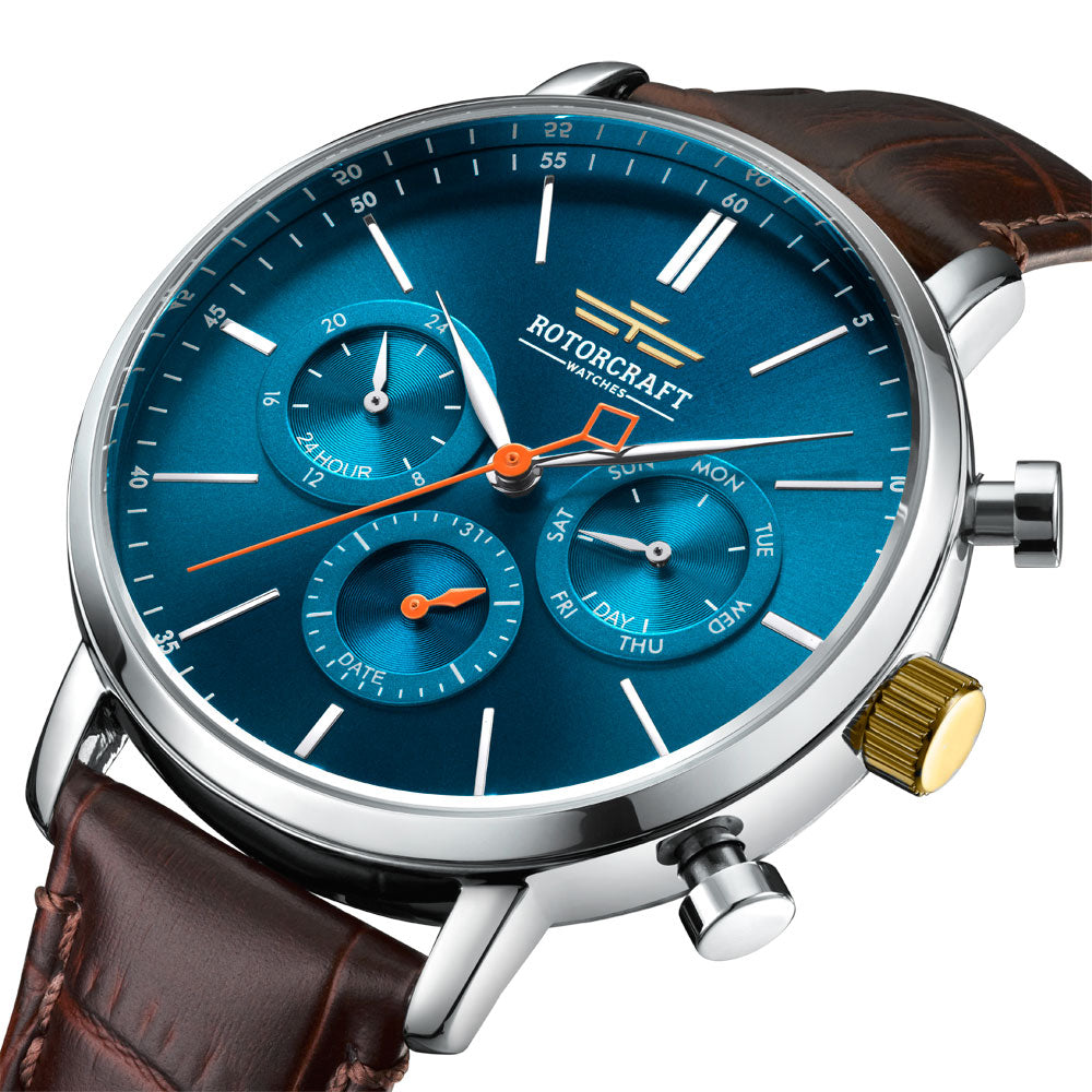Rotorcraft Generation Classic RC1504 Multifunction watch dial