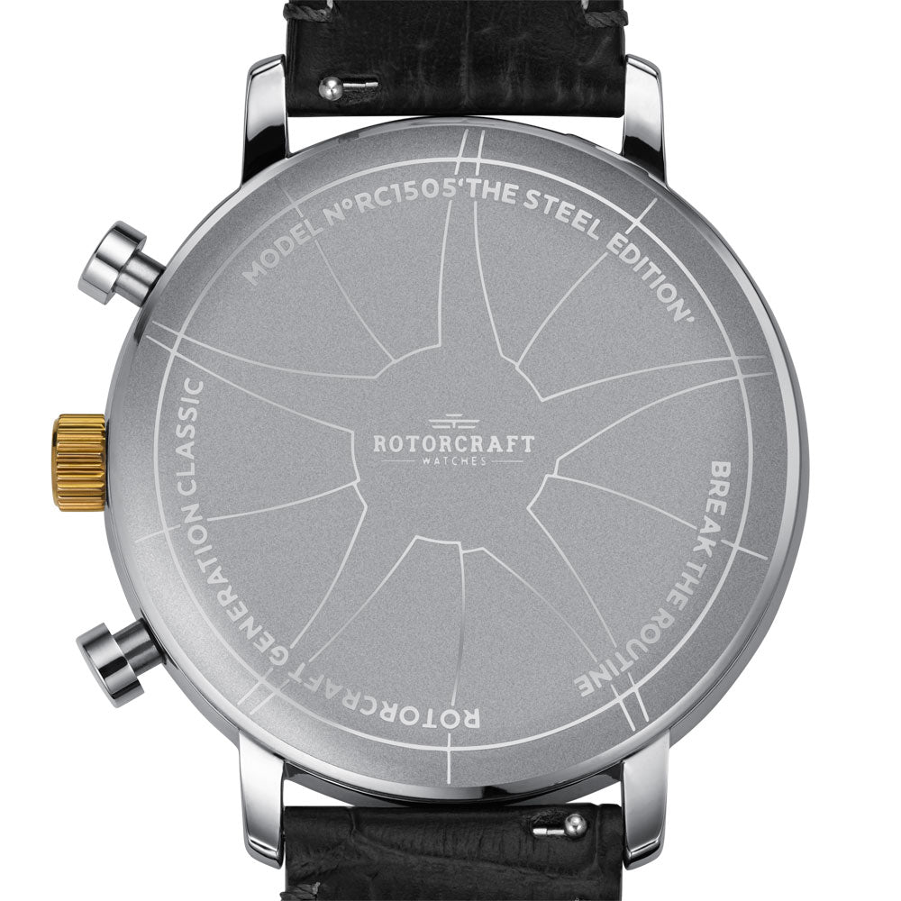 Rotorcraft Generation Classic RC1505 Multifunction watch back